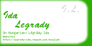 ida legrady business card